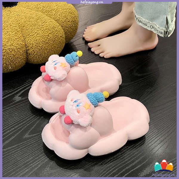 Dép Đế Dày Họa Tiết Hoạt Hình Xinh Xắn Theo Phong Cách Mùa Hè