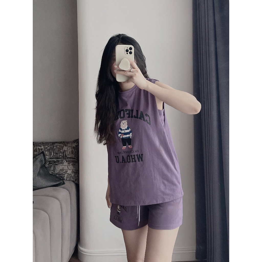 KB vitcoi SET TANK GẤU CALI 2 màu