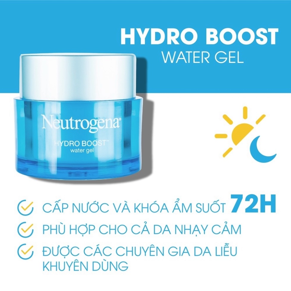 Kem Dưỡng Ẩm Cấp Nước Neutrogena Hydro Boost Water Gel 50g Dành Cho Mọi Loại Da