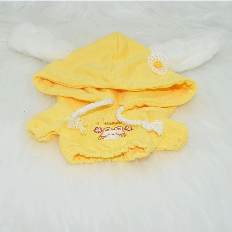 Áo hoodie tai thỏ cho doll 10cm, 20cm
