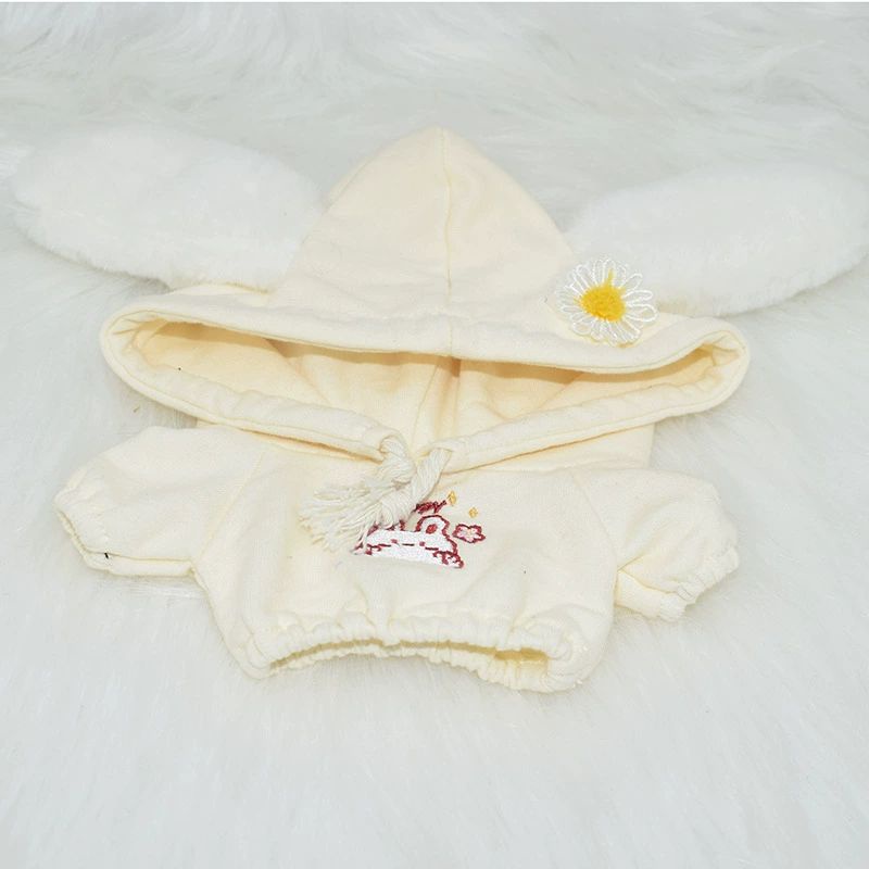 Áo hoodie tai thỏ cho doll 10cm, 20cm