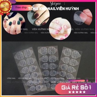 Miếng dán móng , keo silicon dán móng nailbox, tờ 12 miếng dán