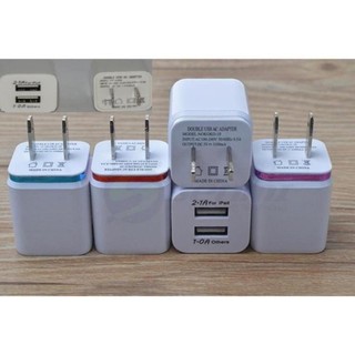 Cốc Sạc 2 cổng 5v 1A và 2A(White) siêu bền