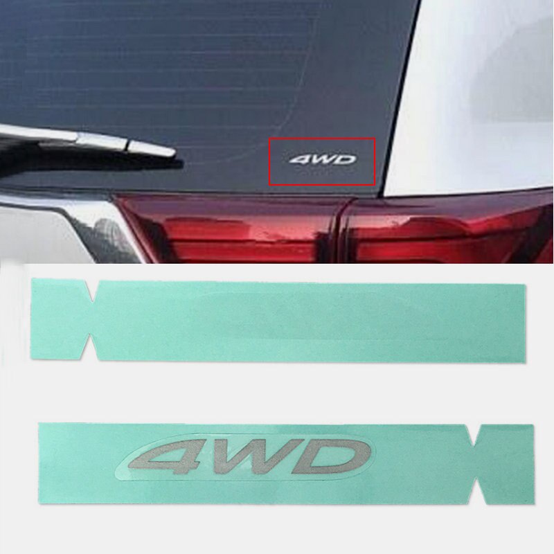 Thích hợp cho người ngoài ASX Kính chắn gió phía sau 4WD Logo Kính chắn gió phía sau Nhãn dán 4WD