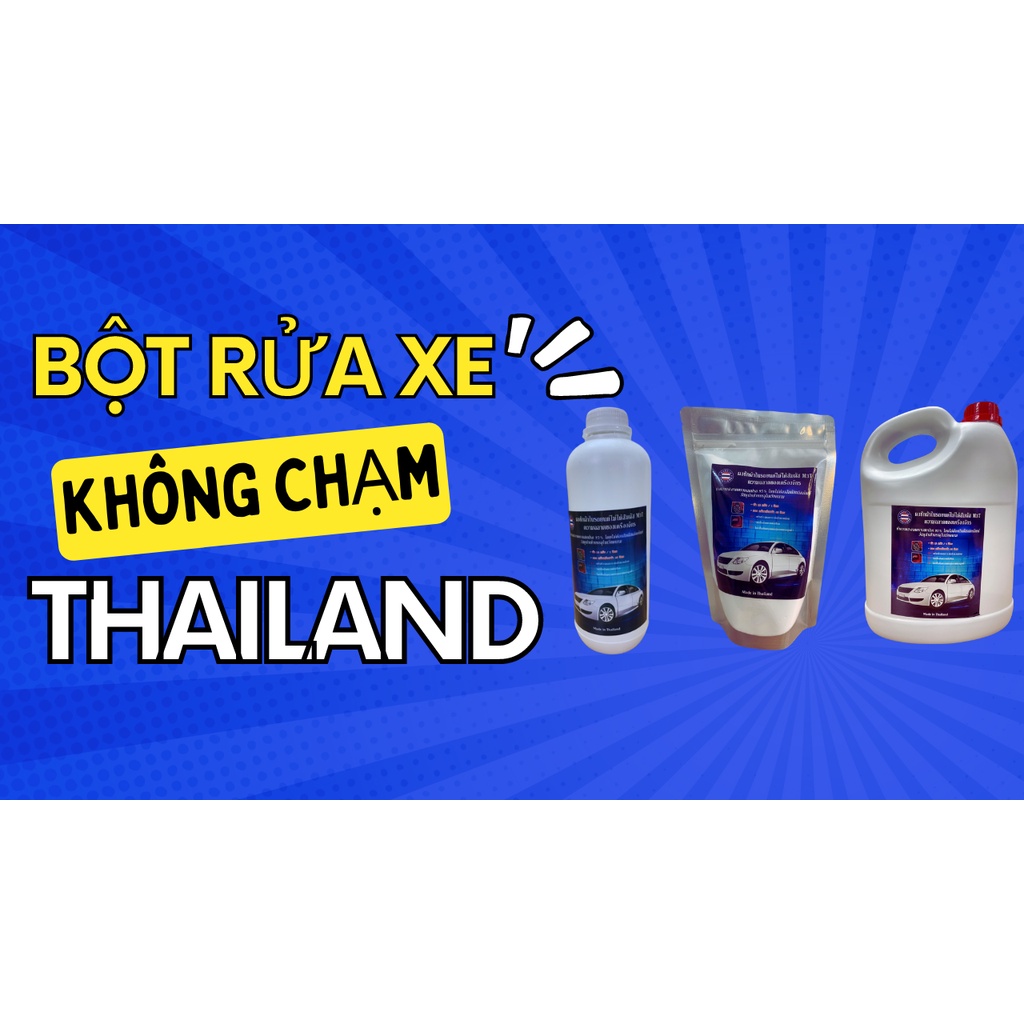 Bột rửa xe không chạm Thailand - Gói 500g tỉ lệ pha 1/50l nước  chuyên rửa ô tô xe máy Máy Móc Minh Trí
