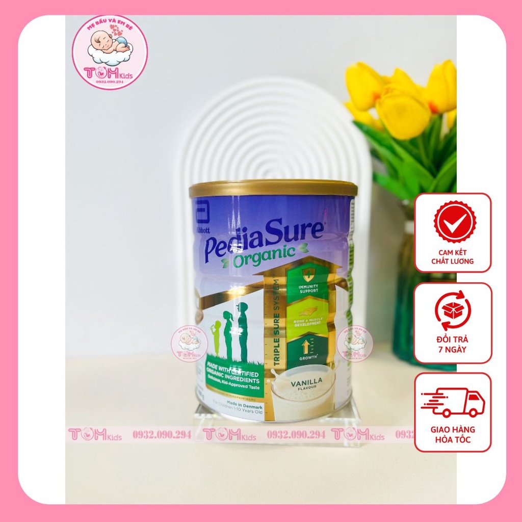 Sữa bột hữu cơ Pediasure Organic Vanilla 800g nội địa Úc – 2 lon tặng máy đọc song ngữ