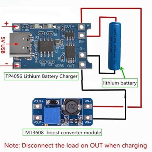 Mạch Sạc Pin Lithium - Li-ion - 18650 TP4056 Có Bảo Vệ Pin Cổng USB TYPE-C