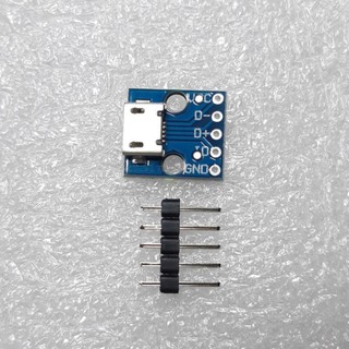 045 Mạch Ra Chân (hàn) Cổng Micro USB (MCU-Micro USB to DIP 5Pin)