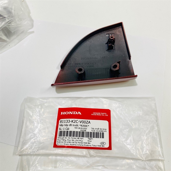 Nắp hộp đồ trước Vision 110  Màu Đỏ R350 Zin Honda - 81133K2CV00ZA