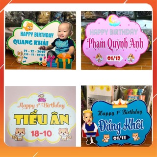 Bảng tên treo backdrop/ để bàn