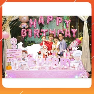 Combo Chibi bé và Cây Welcome trang trí sinh nhật