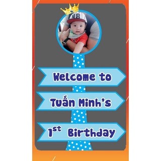 Combo Chibi bé và Cây Welcome trang trí sinh nhật
