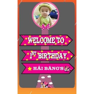 Combo Chibi bé và Cây Welcome trang trí sinh nhật