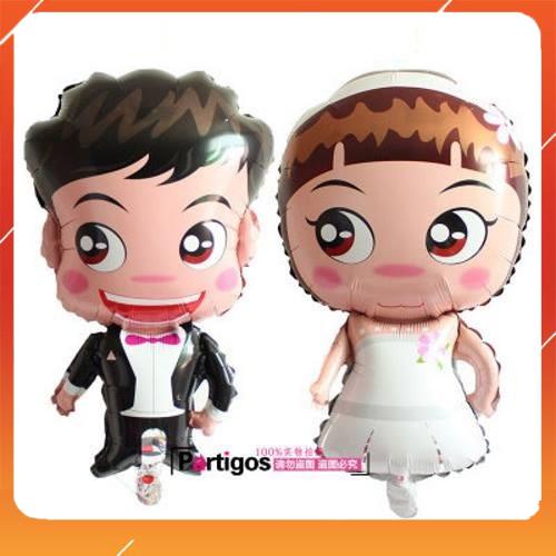 BÓNG TRANG TRÍ CÔ DÂU CHÚ RỂ CHIBI