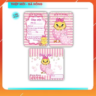 Thiệp mời sinh nhật Bé Gái 10 cái