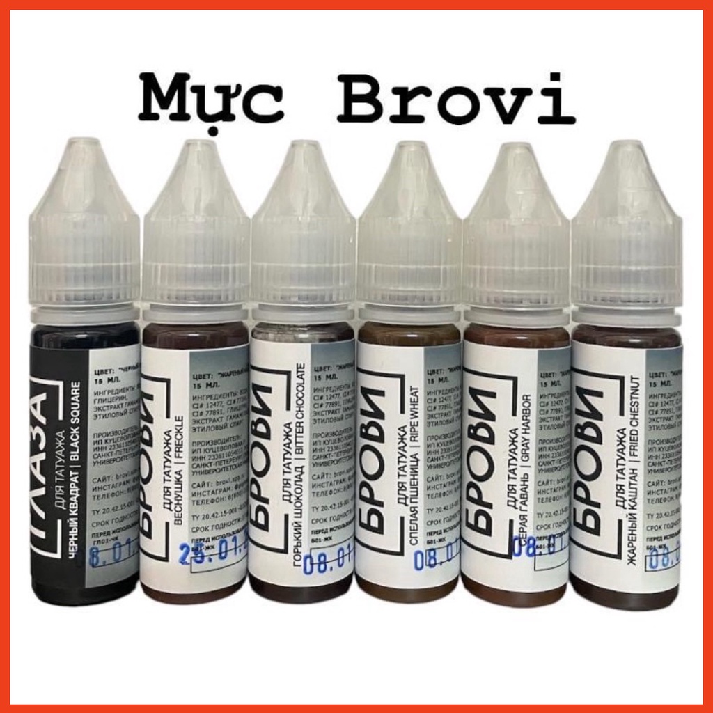 Mực Brovi Nga - Mực Xăm Cao Cấp