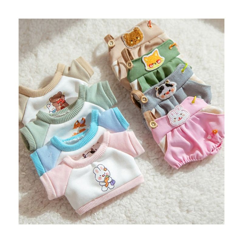 Set yếm sweater cho doll 20cm