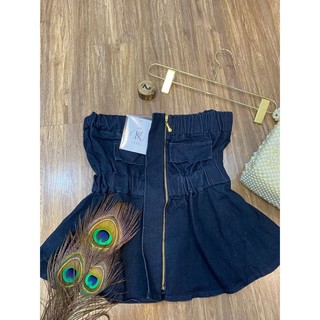 [ CHUBBY BIGSIZE ] ÁO KIỂU JEAN PEPLUM BIGSIZE