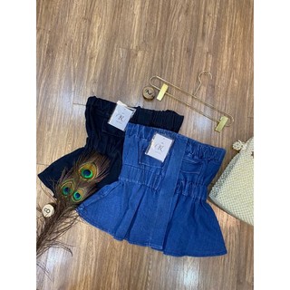 [ CHUBBY BIGSIZE ] ÁO KIỂU JEAN PEPLUM BIGSIZE
