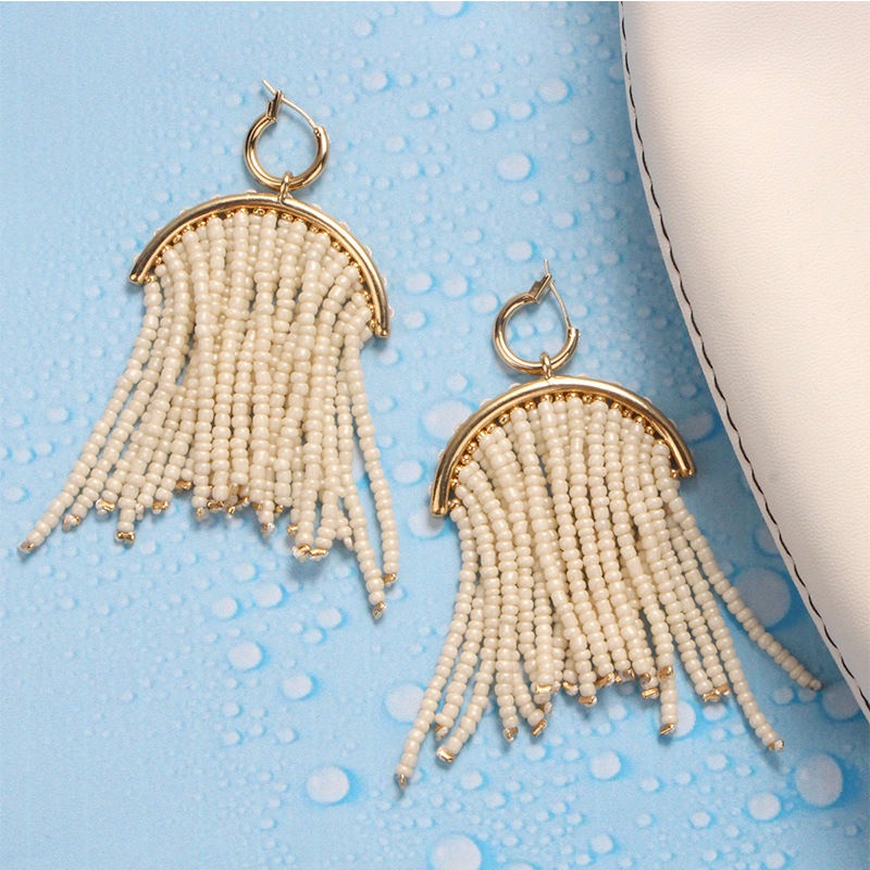 Bông Tai Dáng Dài Đính Ngọc Trai Sang Trọng Thời Trang Hàn Quốc 2022