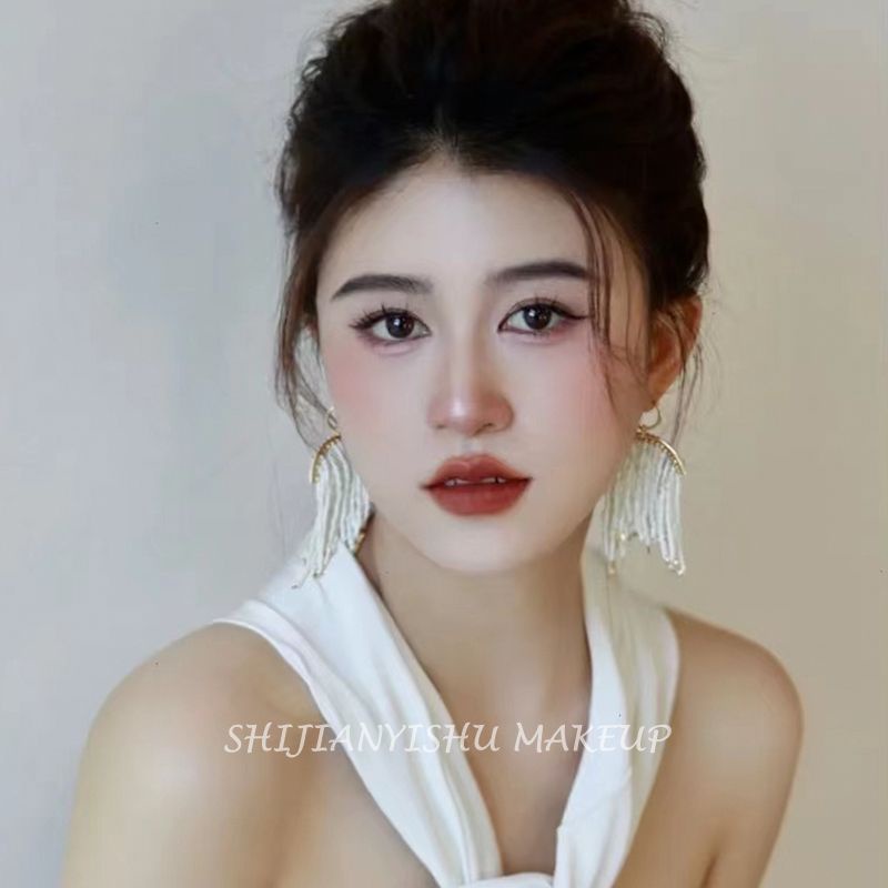 Bông Tai Dáng Dài Đính Ngọc Trai Sang Trọng Thời Trang Hàn Quốc 2022