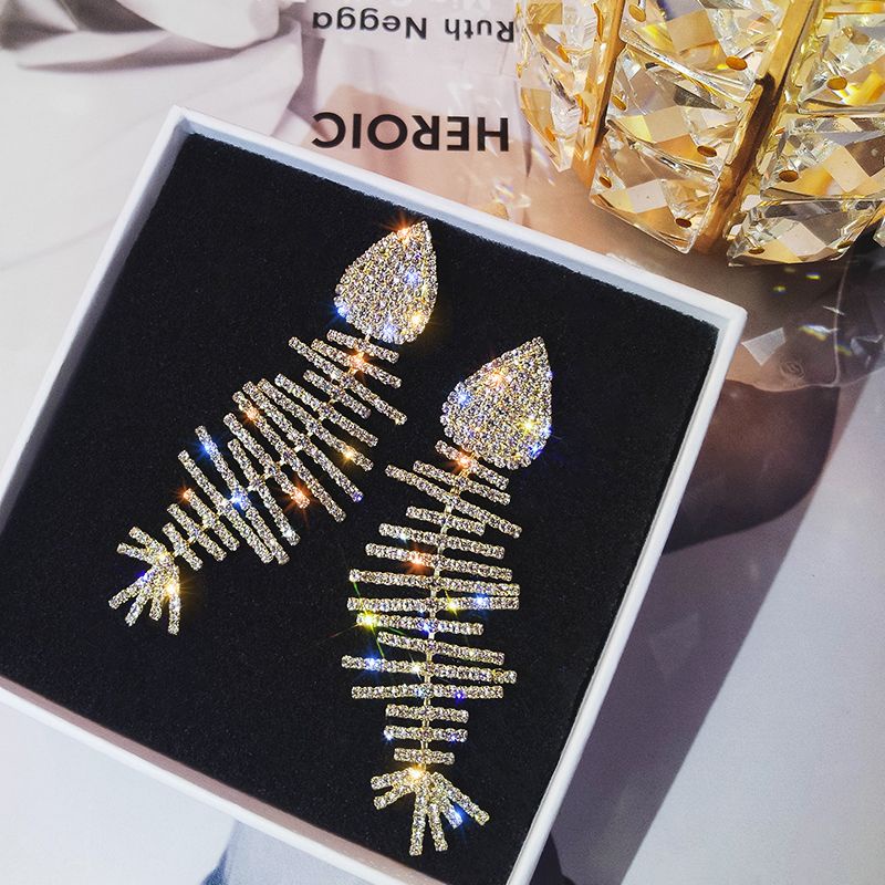 Bông Tai Bạc 925 Hình Xương Cá Phong Cách Âu Mỹ Mẫu Mới 2023 Thời Trang Cho Nữ