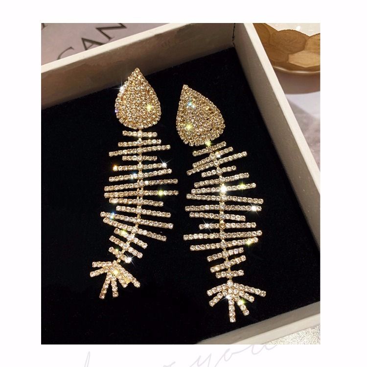 Bông Tai Bạc 925 Hình Xương Cá Phong Cách Âu Mỹ Mẫu Mới 2023 Thời Trang Cho Nữ