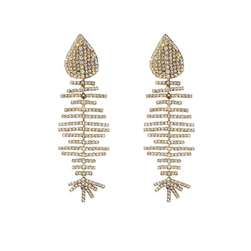 Bông Tai Bạc 925 Hình Xương Cá Phong Cách Âu Mỹ Mẫu Mới 2023 Thời Trang Cho Nữ