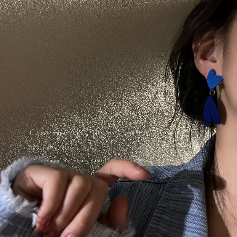 Khuyên Tai Bạc 925 Hình Đuôi Cá Thời Trang Hàn Quốc