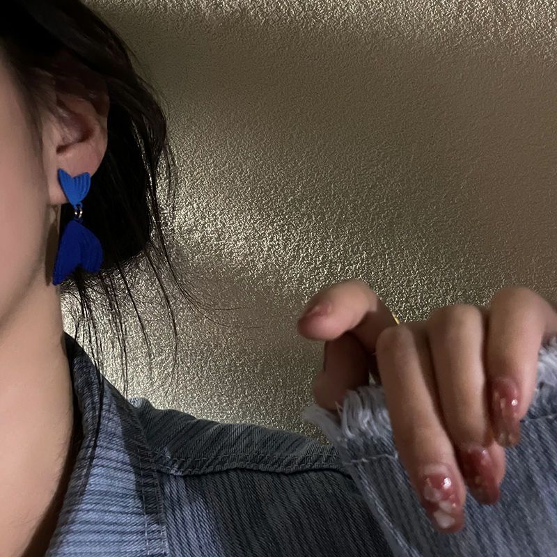 Khuyên Tai Bạc 925 Hình Đuôi Cá Thời Trang Hàn Quốc