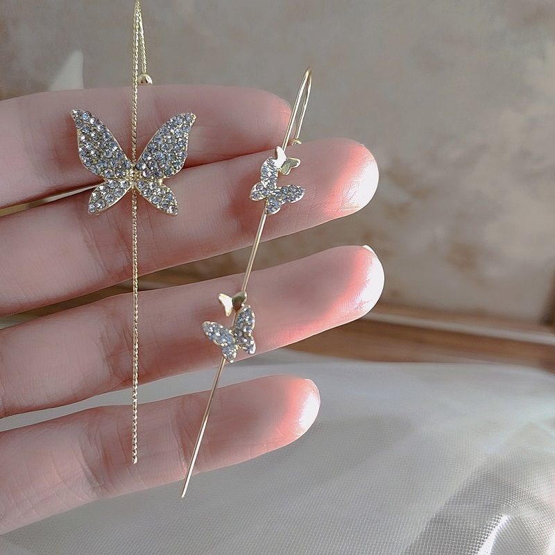 Khuyên Tai Hình Hoa Bướm Đơn Giản Cá Tính Phong Cách Hàn Quốc