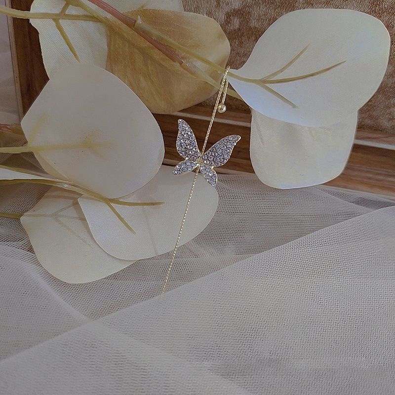 Khuyên Tai Hình Hoa Bướm Đơn Giản Cá Tính Phong Cách Hàn Quốc