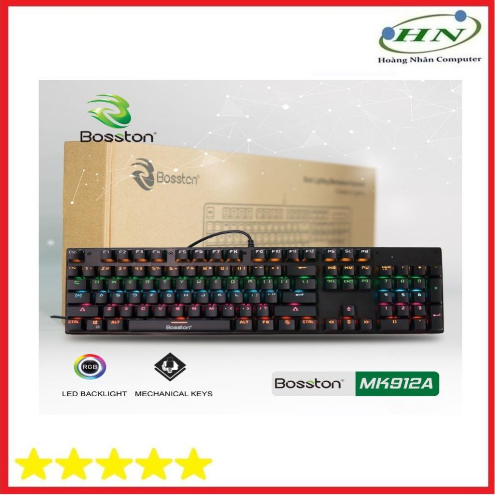 Phím Cơ Chuyên Game Bosston MK912A/VM01 Full LED