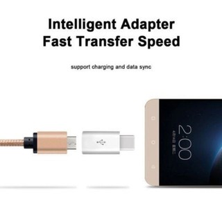 Đầu chuyển cáp sạc micro - USB Sang type C – jack chuyển type C