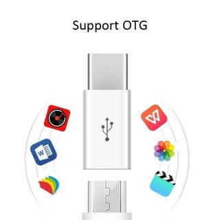 Đầu chuyển cáp sạc micro - USB Sang type C – jack chuyển type C