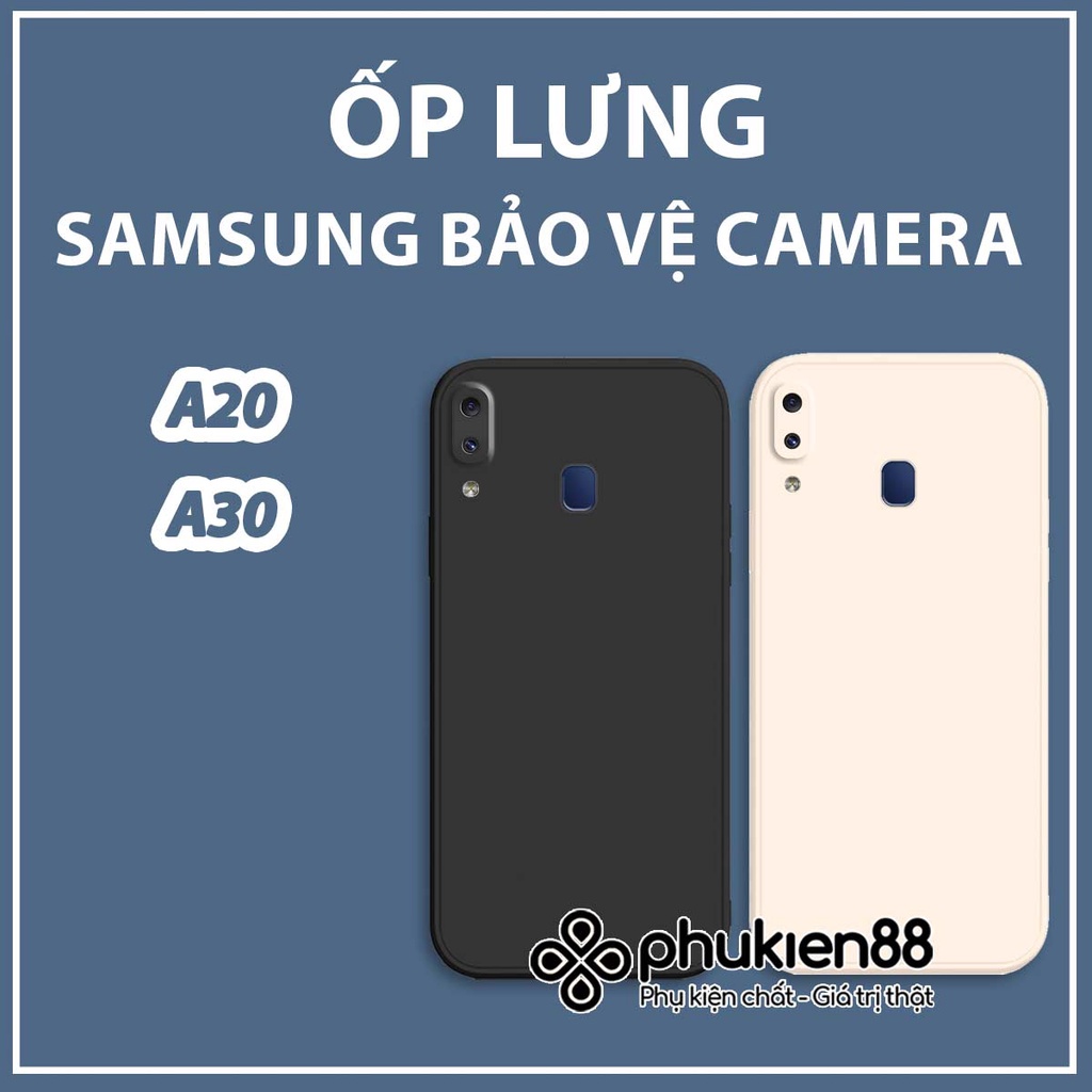 Ốp lưng  Samsung A20 / A30 silicon mềm dẻo bảo vệ camera, chống va đập