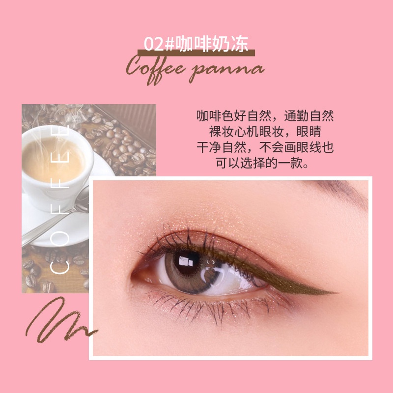 Chì kẻ mắt BOBEINI không trôi, kẻ mắt chì nội địa trung, bút kẻ mắt chống thấm nước không nhòe