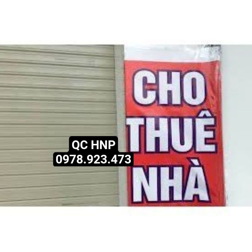 In Biển Bạt Cho Thuê Nhà - Bán Nhà - Cho Thuê Cửa Hàng
