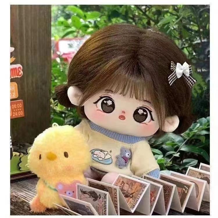 Búp Bê Nhồi Bông Cotton 20cm Mặc Đồ Dễ Thương Cho Bạn Gái