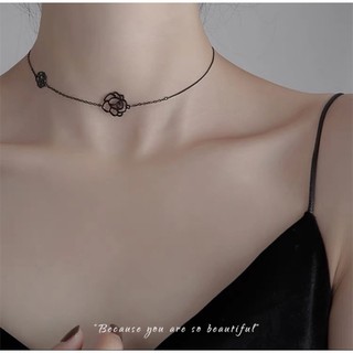 Vòng cổ Choker Hoa Hồng Đen