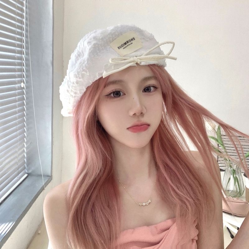 Mũ Beret Phối Ren Lưới Mỏng Thoáng Khí Thời Trang Mùa Hè Cho Nữ