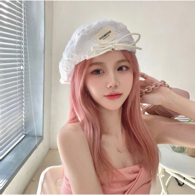 Mũ Beret Phối Ren Lưới Mỏng Thoáng Khí Thời Trang Mùa Hè Cho Nữ