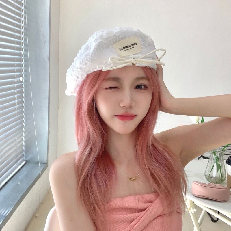 Mũ Beret Phối Ren Lưới Mỏng Thoáng Khí Thời Trang Mùa Hè Cho Nữ