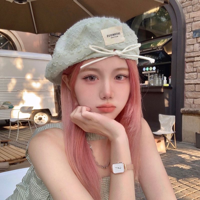 Mũ Beret Phối Ren Lưới Mỏng Thoáng Khí Thời Trang Mùa Hè Cho Nữ