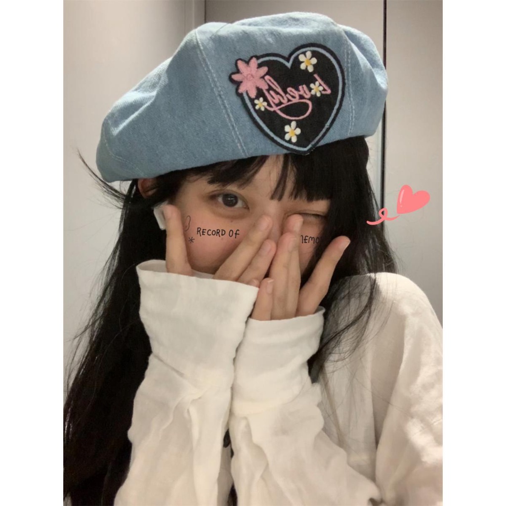 Mũ Nồi Beret Cao Bồi Ngọt Ngào Dễ Thương Thời Trang Xuân Hè Cho Nữ