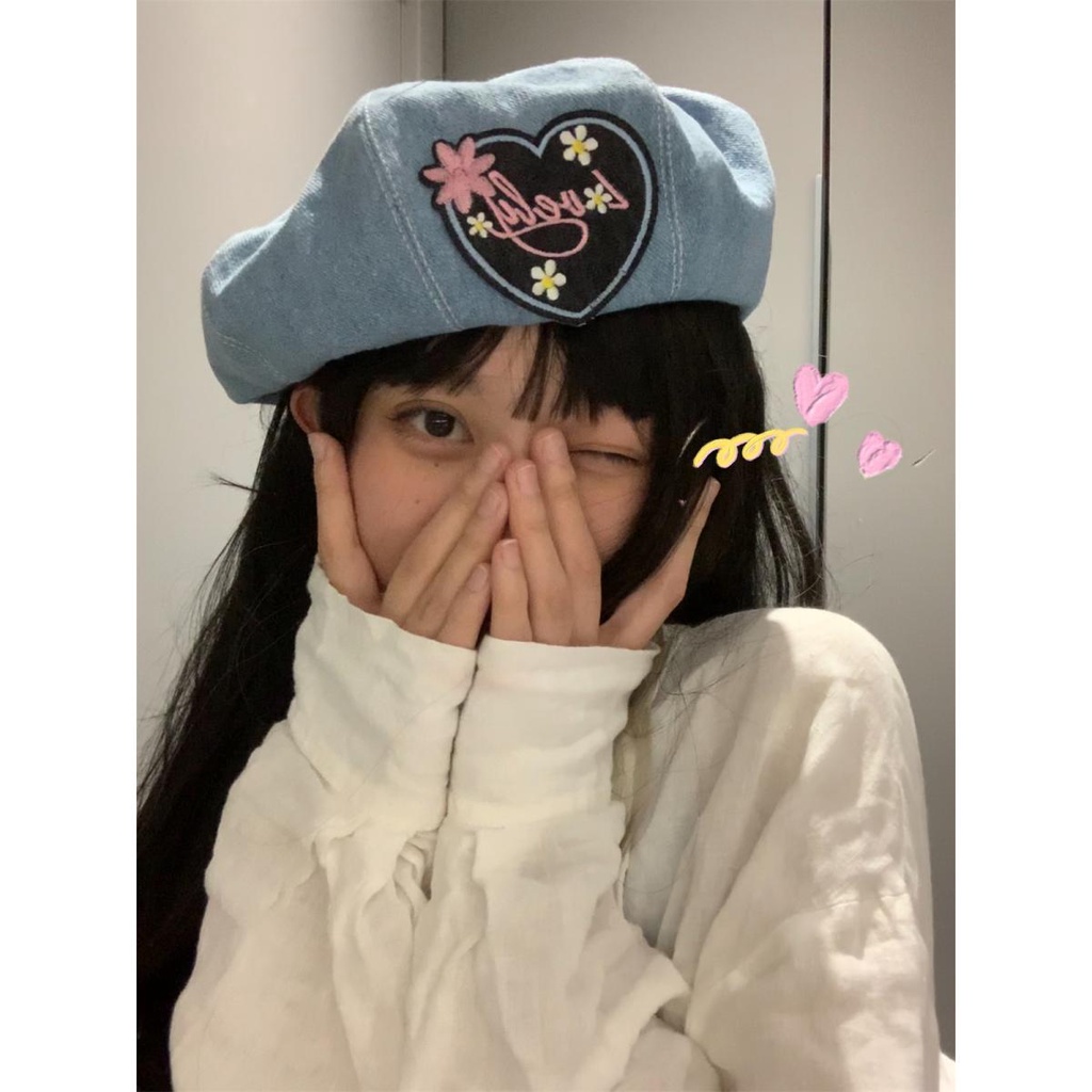 Mũ Nồi Beret Cao Bồi Ngọt Ngào Dễ Thương Thời Trang Xuân Hè Cho Nữ