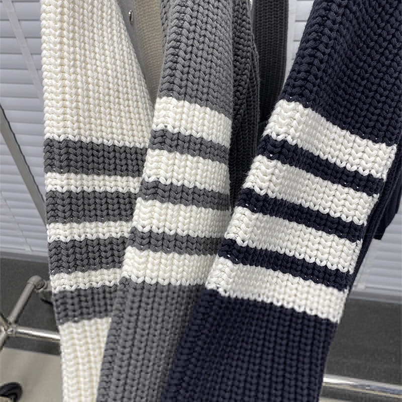 Áo khoác Cardigan Nam / Nữ, áo khoác Unisex THIẾT KẾ kẻ sọc chất liệu Len dày dặn phù hợp Thu / Đông 2023