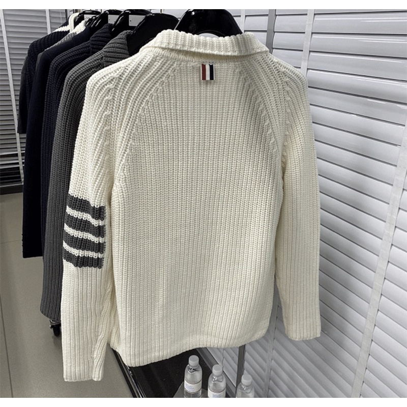 Áo khoác Cardigan Nam / Nữ, áo khoác Unisex THIẾT KẾ kẻ sọc chất liệu Len dày dặn phù hợp Thu / Đông 2023