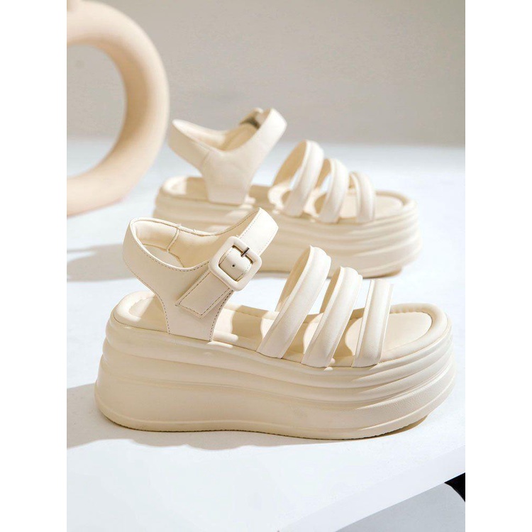 Xăng đan Đế Dày Thoáng Khí Thời Trang Mùa Hè Mới 2023 Cho Nữ