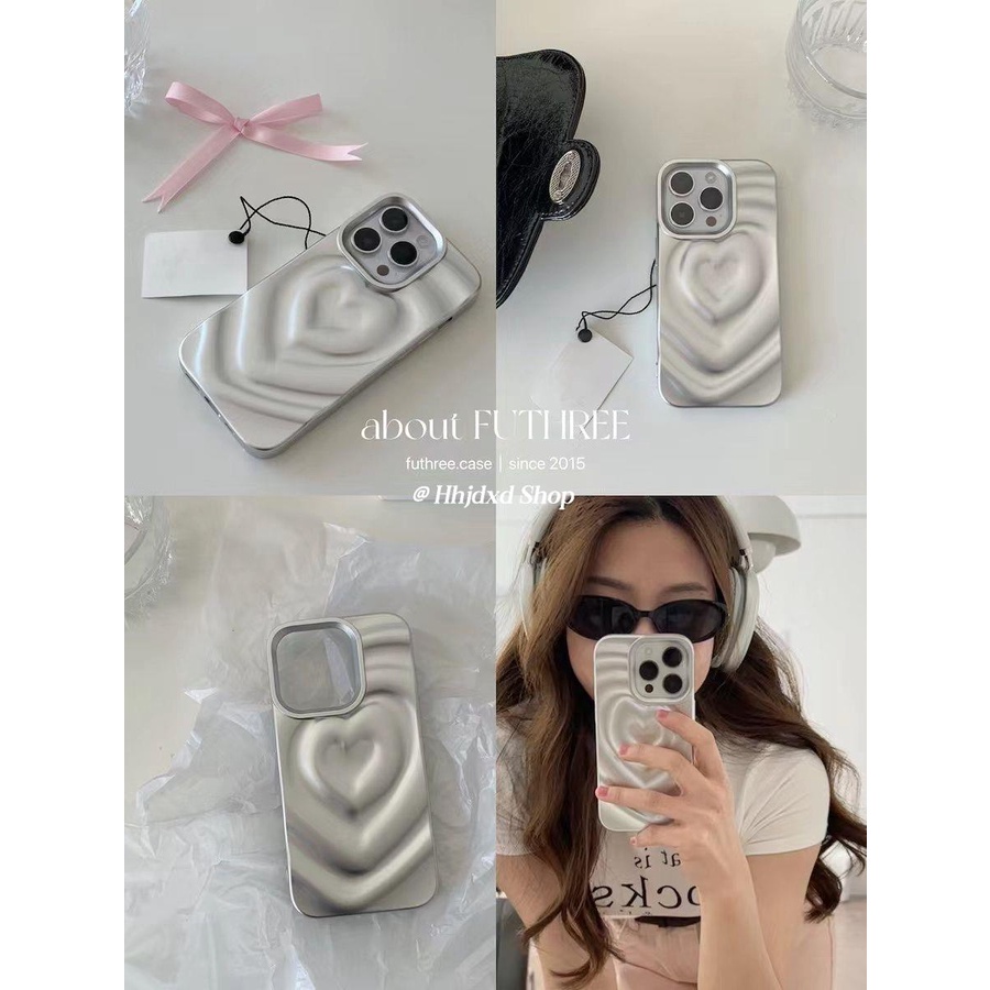 Ốp Điện Thoại Họa Tiết Trái Tim Dành Cho Iphone 14 13 Pro max 12
